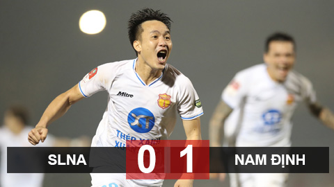 Kết quả SLNA 0-1 Nam Định: Sông Lam thua đau ở những giây bù giờ